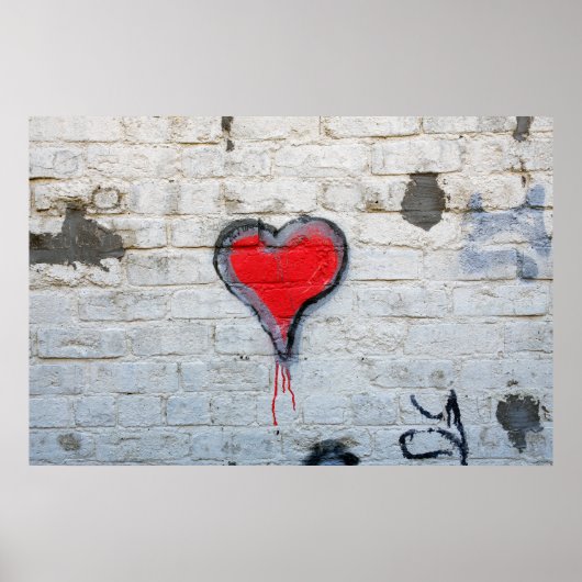 Rode graffiti poster (Voorkant)