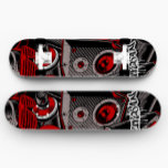 Rode graffiti-skateboard | Rood skateboard<br><div class="desc">Rode graffiti-skateboard | Graffiti skateboard - Dit aangepaste Graffiti skateboard biedt iedereen die van skateboarden houdt een uitstekend cadeau.</div>