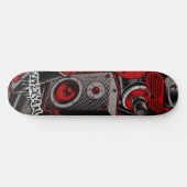 Rode graffiti-skateboard | Rood skateboard (Horizontaal)