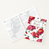 Rode Granaatappel  Receptenboek Notitieboek (Binnen)