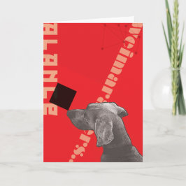 RODE GRAPHIC WEIM BLANK WENSKAART MET ENVELOP KAART