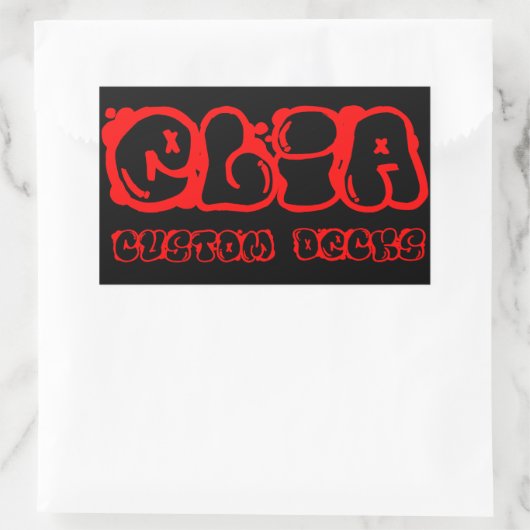 Rode graphiti logo sticker (Tas)