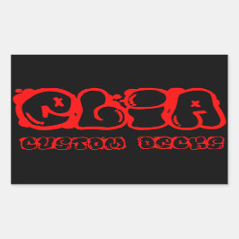 Rode graphiti logo sticker