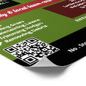 Rode grasmaaier scène, gazon zorg diensten poster (Hoek)