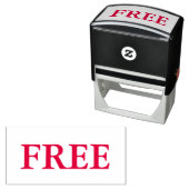 Rode Gratis Zelfinktende Stempel (In situ)