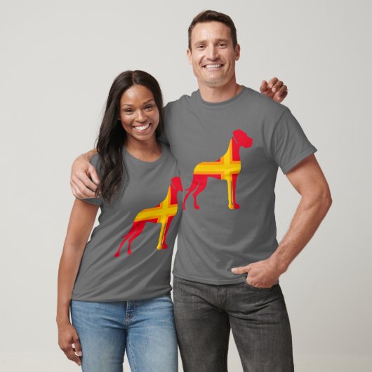 rode Great Dane T-shirt (Unisex)