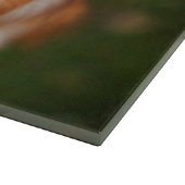 Rode Grenskolonie met een land in de herfst Snijplank (Hoek)