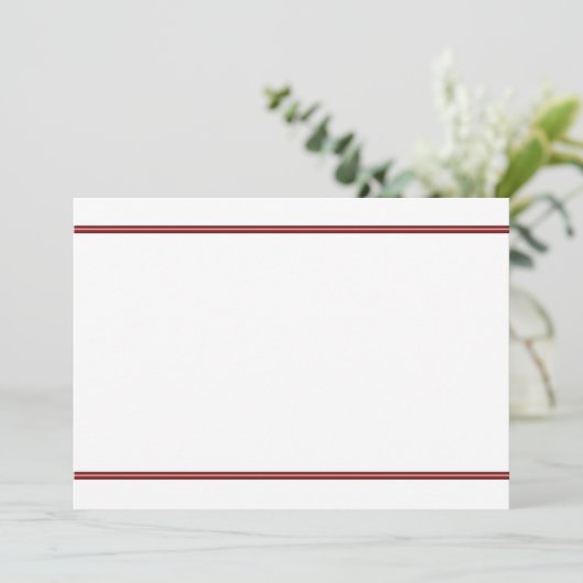 Rode Grensuitnodiging Kaart (Staand voorkant)