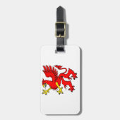 Rode Griffin Bagage Labels (Voorkant verticaal)