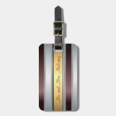 Rode grijze band bagagelabel (Voorkant verticaal)