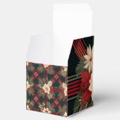 Rode & Grijze Geplaagde Kubus Favoriet Cadeaudoos Bedankdoosjes (Geopend)