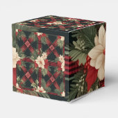 Rode & Grijze Geplaagde Kubus Favoriet Cadeaudoos Bedankdoosjes (Achterkant)