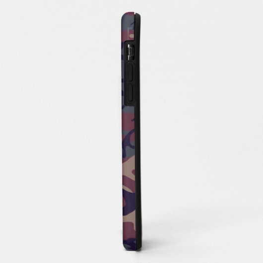 Rode grijze kamouflage Case-Mate iPhone case (Achterkant/links)