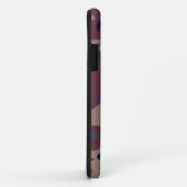 Rode grijze kamouflage Case-Mate iPhone case (Achterkant/rechts)