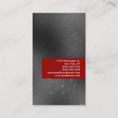 Rode grijze Patroonaantrekkelijk Visitekaartje (Achterkant)