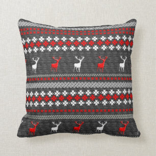 Rode, grijze stag Deer Trendy Modern Kussens
