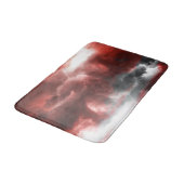 Rode grijze zwarte abstracte wolken digitale kunst badmat (Gekanteld)