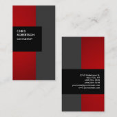 Rode grijze zwarte creatieve Visitekaartje (Voorkant / Achterkant)