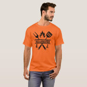 Rode Grillmaster Keukengerei T-shirt (Voorkant volledig)