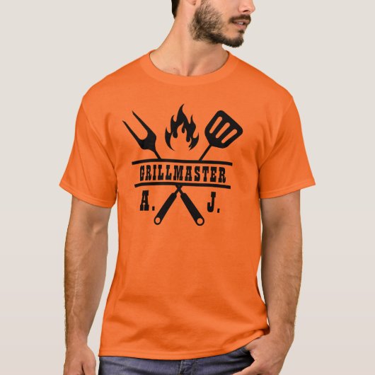 Rode Grillmaster Keukengerei T-shirt (Voorkant)