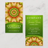 Rode groene appels (120) Mandala Visitekaartje (Voorkant / Achterkant)