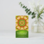 Rode groene appels (120) Mandala Visitekaartje (Staand voorkant)