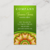Rode groene appels (120) Mandala Visitekaartje (Achterkant)