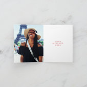 Rode groene bagage Afscheid dank u kaart (Binnen)