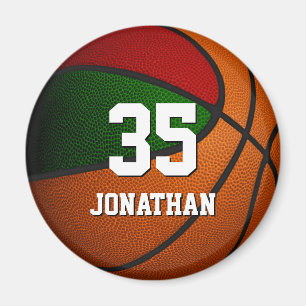 rode groene basketbalteamkleuren magneet