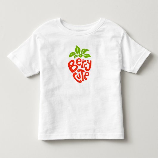 Rode Groene Bes Schattig Aardbei Shirt (Voorkant)