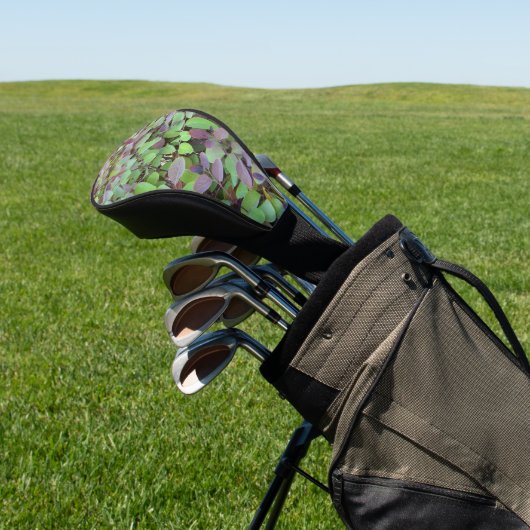 Rode & Groene Bladeren Takken Fotografie Golfheadcover (Insitu)