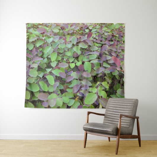 Rode & Groene Bladeren Takken Fotografie Wandkleed (In Situ (horizontaal))