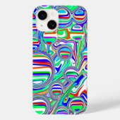 Rode, groene, blauwe, Abstracte lijnen Case-Mate iPhone Case (Achterkant)