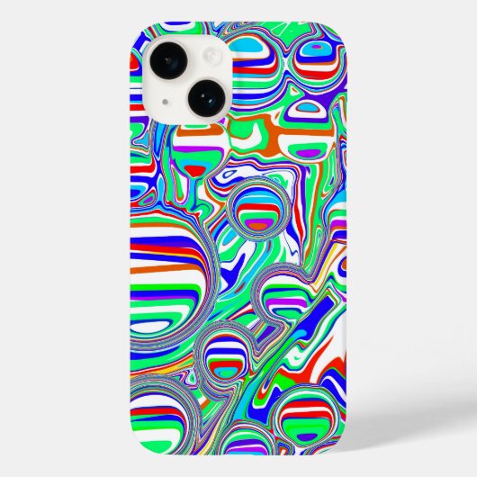 Rode, groene, blauwe, Abstracte lijnen Case-Mate iPhone Case (Achterkant)