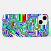 Rode, groene, blauwe, Abstracte lijnen Case-Mate iPhone Case (Achterkant (horizontaal))