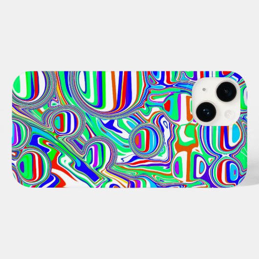 Rode, groene, blauwe, Abstracte lijnen Case-Mate iPhone Case (Achterkant (horizontaal))