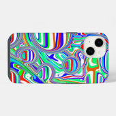 Rode, groene, blauwe, Abstracte lijnen iPhone Hoesje (Achterkant horizontaal)