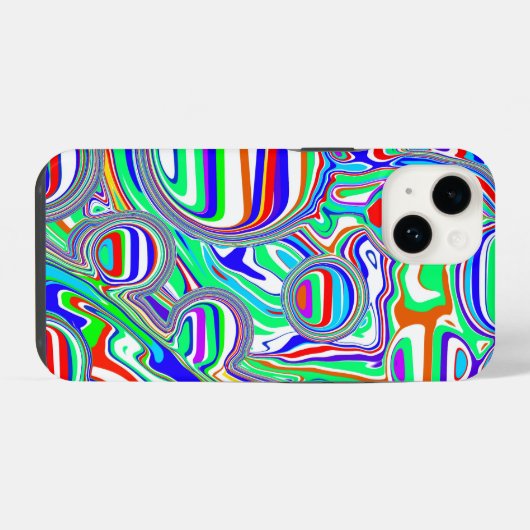 Rode, groene, blauwe, Abstracte lijnen iPhone Hoesje (Achterkant horizontaal)