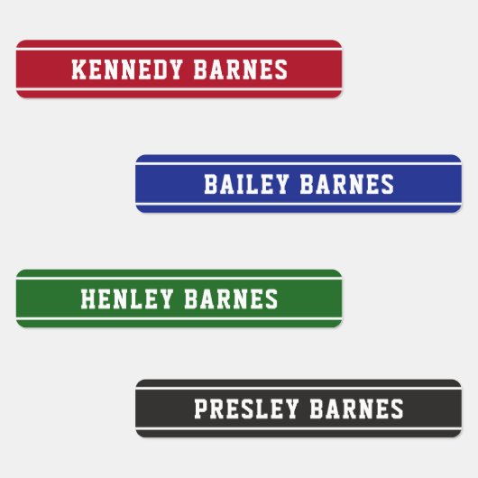 Rode groene blauwe zwarte vlek terug naar schoolna labels (Groep)