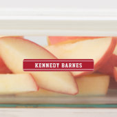 Rode groene blauwe zwarte vlek terug naar schoolna labels (Aangebracht)