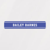 Rode groene blauwe zwarte vlek terug naar schoolna labels (Design 2)