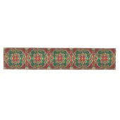 Rode Groene Bloem Decorative Kerst Tafel Runner Medium Tafelloper (Horizontaal)