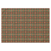 Rode Groene Bloemen Decoratieve Vakantie Tafelklee Tafelkleed (Voorkant (Horizontaal))