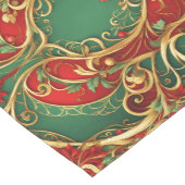 Rode Groene Bloemen Vakantie Tafel Runner Medium Tafelloper (Hoek)