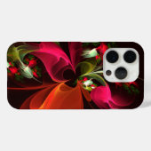 Rode Groene Bloemrijke Moderne Abstracte Kunstpatr Case-Mate iPhone Case (Achterkant (horizontaal))