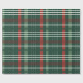 Rode & Groene Buffalo Plaid Persoonlijk Cadeaupapier (Vlak)