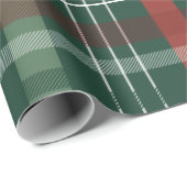 Rode & Groene Buffalo Plaid Persoonlijk Cadeaupapier (Rol Hoek)