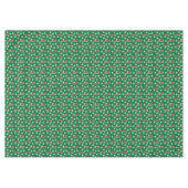 Rode Groene Candy Cane Pepermunt Kerstmis Tafelkleed (Voorkant (Horizontaal))