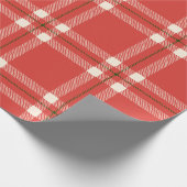  rode, groene crème voor kerstmis cadeaupapier (Hoek)