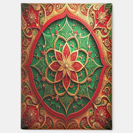 Rode Groene Decoratie Kerstvakantie Magneet